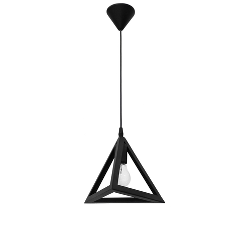 Κρεμαστό φωτιστικό GIZA 1L BLACK PLASTIC E/27