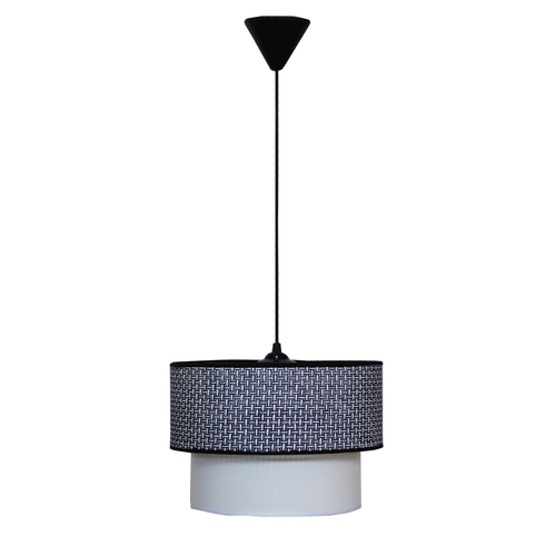 HK-10 BLACK/WHITE Φ30/25 Μοντέρνο Φωτιστικό Κρεμαστό E/27
