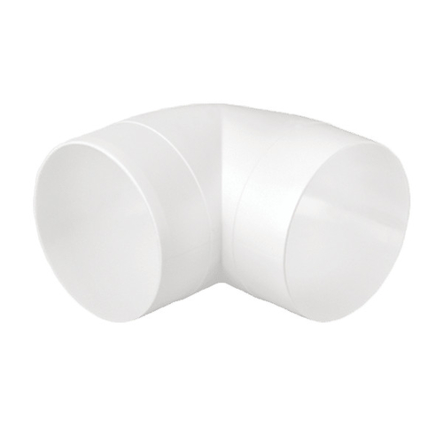 EL02-471 PVC KNEE 90° FOR ROUND DUCTS D125MM
