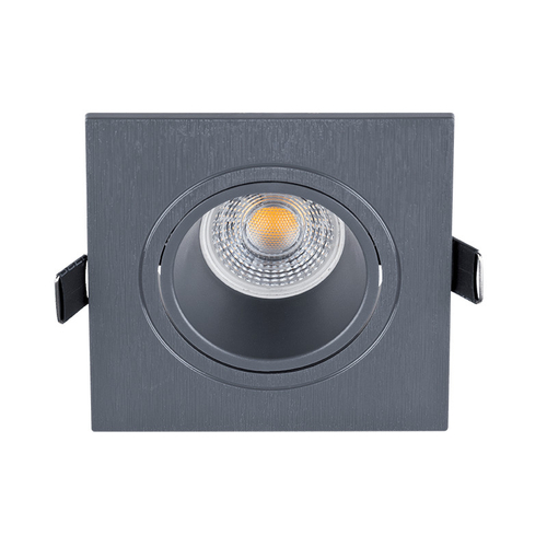 LED ΣΠΟΤ ΠΛΑΣΤΙΚΟ ΤΕΤΡΑΓΩΝΟ PAR 16 COB 7W 4000-4300K ΓΡΑΦΙΤΗΣ