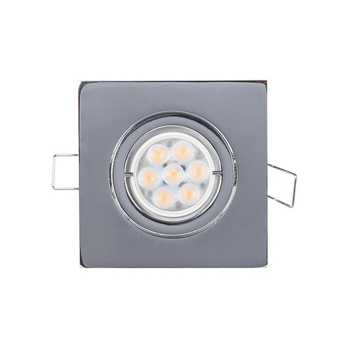 LED ΣΠΟΤ ΜΕΤΑΛΛΙΚΟ ΤΕΤΡΑΓΩΝΟ HIGH POWER 6W 2700-3000K ΝΙΚΕΛ ΜΑΤ
