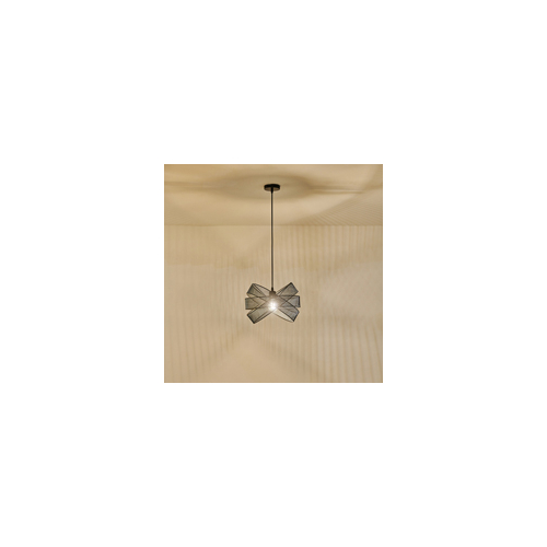 ΦΩΤΙΣΤΙΚΟ ΚΡΕΜΑΣΤΟ ΜΕΤΑΛΛΟ 1XE27  MAX 40W 350X350X1270mm ΜΑΥΡΟ ARTE ILLUMINA OGGI