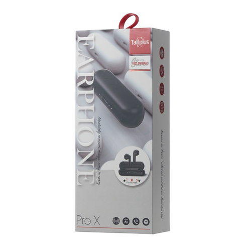Ασύρματα ακουστικά με θήκη φόρτισης - PRO X - 352451 - Black