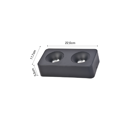 Inlight Downlight Mounted σποτ 2*8W 3CCT σε λευκή απόχρωση (X00270W)