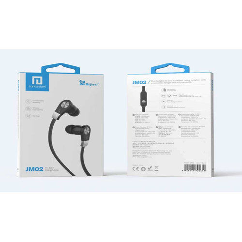 Ενσύρματα ακουστικά - JM-02 - 700598 - Black