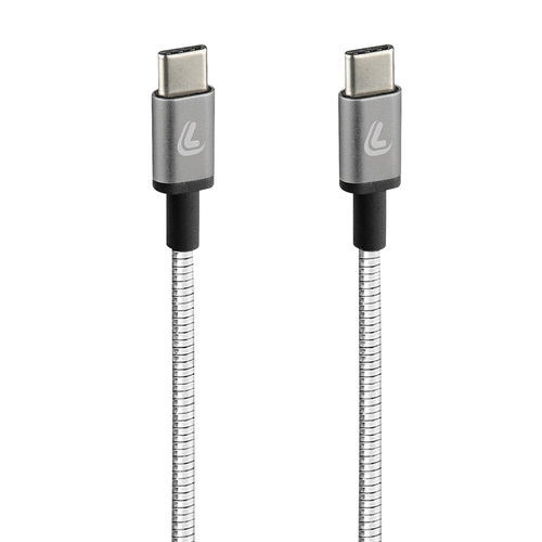 ΚΑΛΩΔΙΟ ΦΟΡΤΙΣΗΣ/ΜΕΤΑΦΟΡΑΣ ΔΕΔΟΜΕΝΩΝ USB TYPE C>USB TYPE C  IRON 2.0 3000mA/60W ΑΣΗΜΙ 100cm LAMPA - 1 ΤΕΜ.