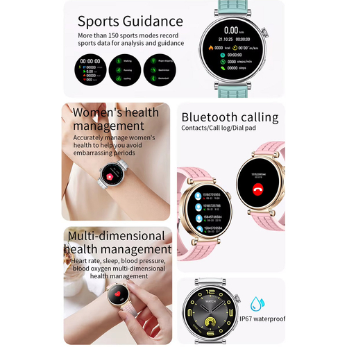 Σετ Smartwatch με 2 λουράκια - Z01 Mini - 064953 - White