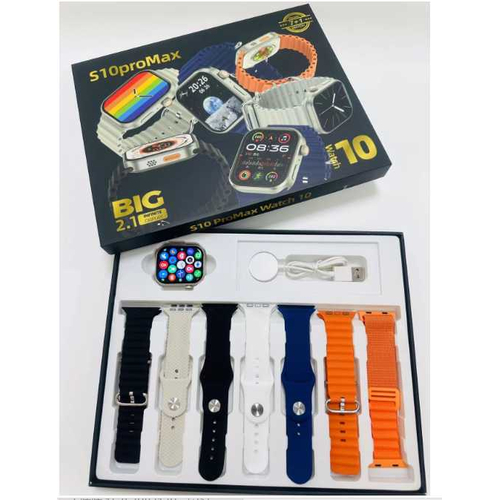 Σετ Smartwatch με 7 λουράκια - S10 Pro Max - 064786