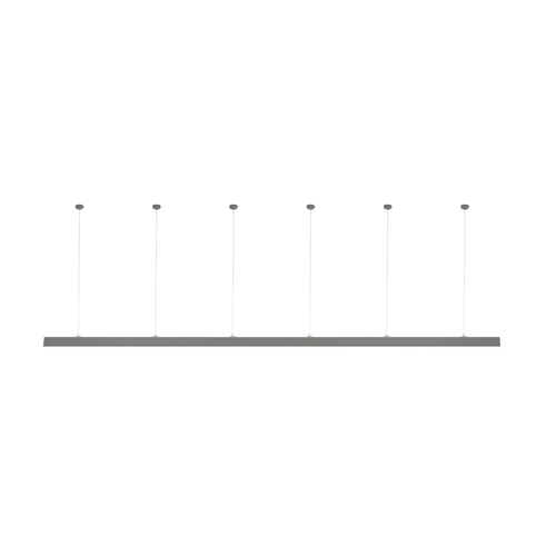 GLOBOSTAR® ALP-LINEAR LUMILINE 61765-3M Επιφανειακό / Κρεμαστό Προφίλ Αλουμινίου με Λευκό Γαλακτερό Πατητό Κάλυμμα για Ταινίες LED IP20 - Γκρι Ανθρακί Ματ - Μ300 x Π3.5 x Υ7cm