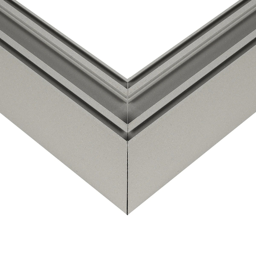 GLOBOSTAR® ALP-CORNER-SIDE90 LUMILINE 61768 Επιφανειακό / Κρεμαστό Προφίλ Αλουμινίου Γωνία με Λευκό Γαλακτερό Πατητό Κάλυμμα για Ταινίες LED IP20 - Γκρι Ανθρακί Ματ - Μ30 x Π3.5 x Υ7cm