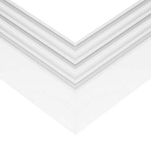 GLOBOSTAR® ALP-CORNER-SIDE90 BRIGHTRAIL 61777 Επιφανειακό / Κρεμαστό Προφίλ Αλουμινίου Γωνία με Λευκό Γαλακτερό Πατητό Κάλυμμα για Ταινίες LED IP20 - Λευκό Ματ - Μ30 x Π5 x Υ7.5cm