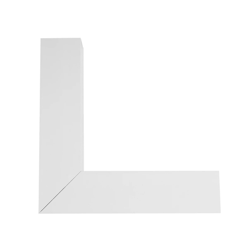 GLOBOSTAR® ALP-CORNER-IN90 BRIGHTRAIL 61780 Επιφανειακό / Κρεμαστό Προφίλ Αλουμινίου Γωνία με Λευκό Γαλακτερό Πατητό Κάλυμμα για Ταινίες LED IP20 - Λευκό Ματ - Μ30 x Π5 x Υ7.5cm