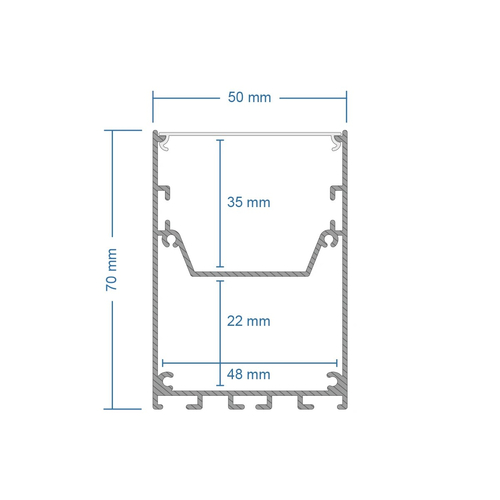 GLOBOSTAR® ALP-CORNER-IN90 BRIGHTRAIL 61780 Επιφανειακό / Κρεμαστό Προφίλ Αλουμινίου Γωνία με Λευκό Γαλακτερό Πατητό Κάλυμμα για Ταινίες LED IP20 - Λευκό Ματ - Μ30 x Π5 x Υ7.5cm