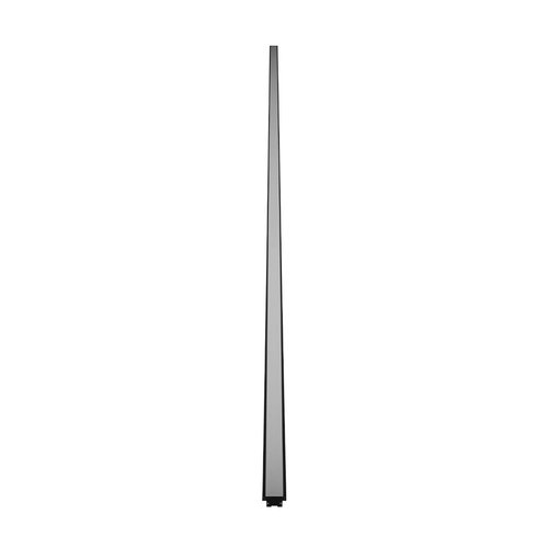GLOBOSTAR® ALP-LINEAR RECESSA 61786-3M Χωνευτό Προφίλ Αλουμινίου με Λευκό Γαλακτερό Πατητό Κάλυμμα για Ταινίες LED IP20 - Μαύρο Ματ - Μ300 x Π3.5 x Υ4cm