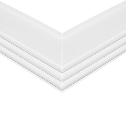 GLOBOSTAR® ALP-CORNER-IN90 RECESSA 61791 Χωνευτό Προφίλ Αλουμινίου Γωνία με Λευκό Γαλακτερό Πατητό Κάλυμμα για Ταινίες LED IP20 - Λευκό Ματ - Μ30 x Π3.5 x Υ4cm