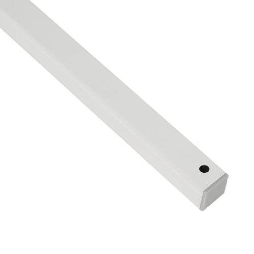 GLOBOSTAR® ALP-LINEAR GLOWTRACK 61796-3M Επιφανειακό Προφίλ Αλουμινίου με Λευκό Γαλακτερό Πατητό Κάλυμμα για Ταινίες LED IP20 - Λευκό Ματ - Μ30 x Π2 x Υ2cm - Πακέτο 5 Τεμαχίων