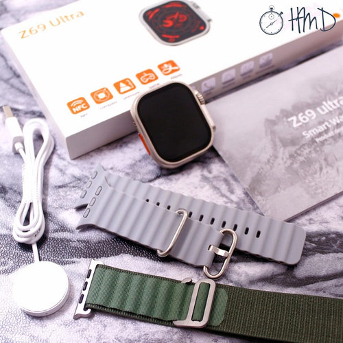 Σετ Smartwatch με 2 λουράκια - Z69 Ultra - 687996 - Green/Grey