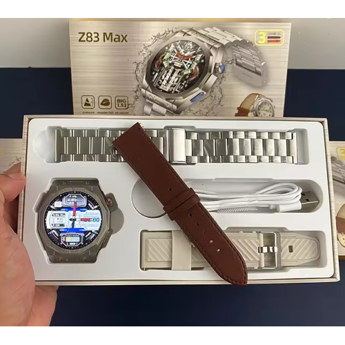 Σετ Smartwatch με 3 λουράκια - Z83 MAX - 880518 - White