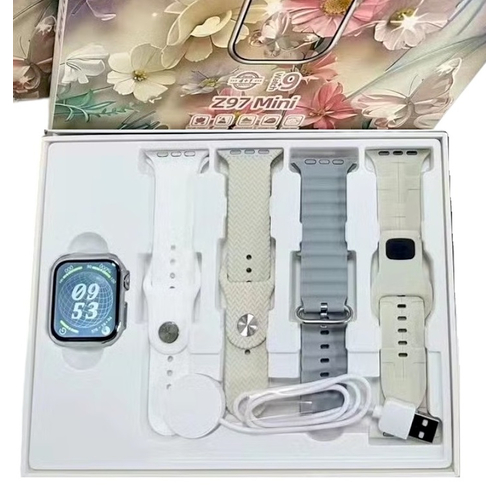 Σετ Smartwatch με 4 λουράκια - Z97 Mini - 064748 - Grey