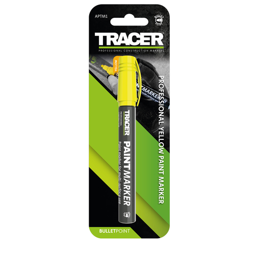 TRACER Μαρκαδόρος ανεξίτηλος βαρέως τύπου κίτρινος APTM1
