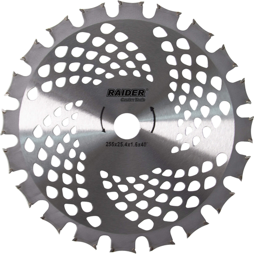 RAIDER Δίσκος θαμνοκοπτικού 255mm 40 δοντιών TCT 25.4 mm 110343