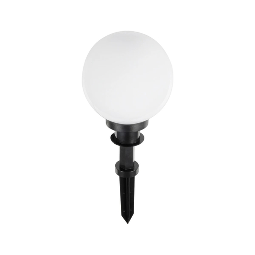 GLOBOSTAR® AGROS 61593 Φωτιστικό Κήπου / Καρφωτό με Ντουί 1 x E27 AC 220-240V Αδιάβροχο IP65 - Λευκό & Μάυρο - Μ20 x Π20 x Υ54cm