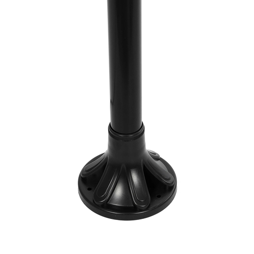 GLOBOSTAR® AGROS 61598 Φωτιστικό Κολωνάκι Κήπου με Ντουί 2 x E27 AC 220-240V Αδιάβροχο IP65 - Λευκό & Μάυρο - Μ75 x Π30 x Υ240cm