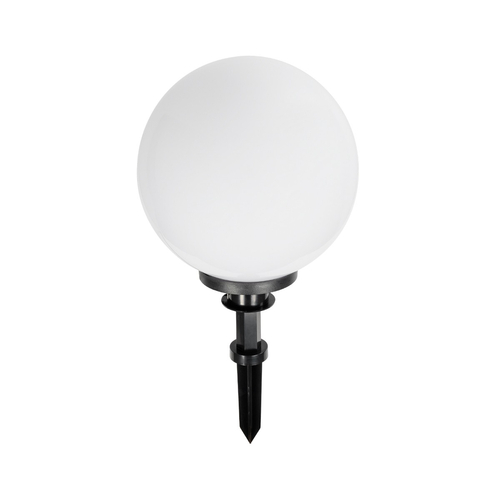 GLOBOSTAR® AGROS 61708 Φωτιστικό Κήπου / Καρφωτό με Ντουί 1 x E27 AC 220-240V Αδιάβροχο IP65 - Λευκό & Μάυρο - Μ30 x Π30 x Υ64cm