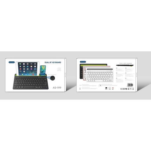 Ασύρματο πληκτρολόγιο Bluetooth - AS199 - AOAS - 651992 - White
