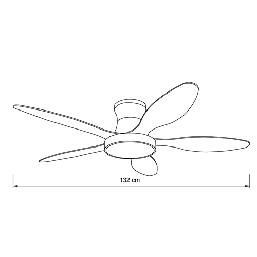 it-Lighting Denali 24W 3CCT LED Fan Light in Grey and wooden Color (102000730)