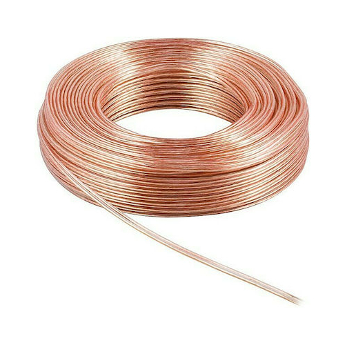 FTT12-010 ΚΑΛΩΔΙΟ TELEWIRE ΗΧΕΙΩΝ  ΔΙΑΦΑΝΟ 2 Χ 0.75mm ΚΑΘΑΡΟΣ ΧΑΛΚΟΣ (5METΡΑ) - FTT12-010