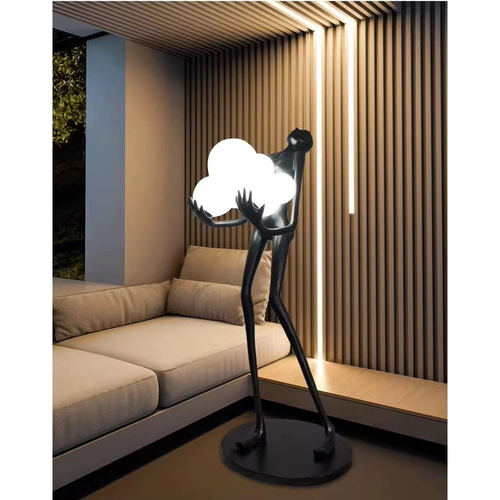 F9101 Ebon Sphere Art Decoration Series Minimal Φωτιστικό Δαπέδου