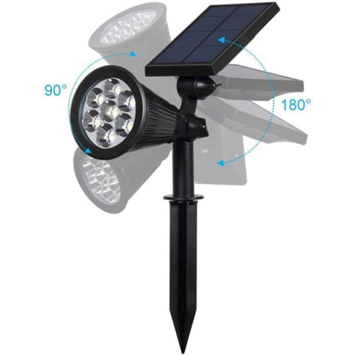 Ηλιακό Φωτιστικό Αδιάβροχο Καρφωτό LED RGB IP65