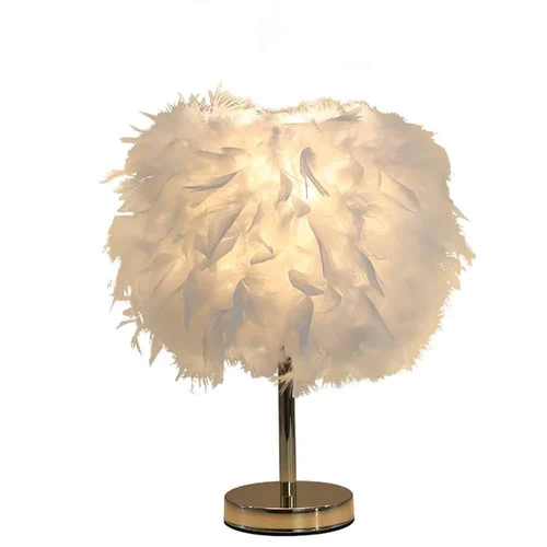 101433 Roma-Β Mini Feather Επιτραπέζιο Φωτιστικό με πούπουλο 1ΧΕ27 D23 Λευκό
