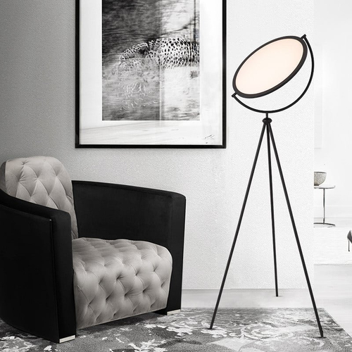GB111 LED Minimal Μεταλλικό Φωτιστικό Δαπέδου 20W Dimmable CCT D45CMXH170CM με χειριστήριο