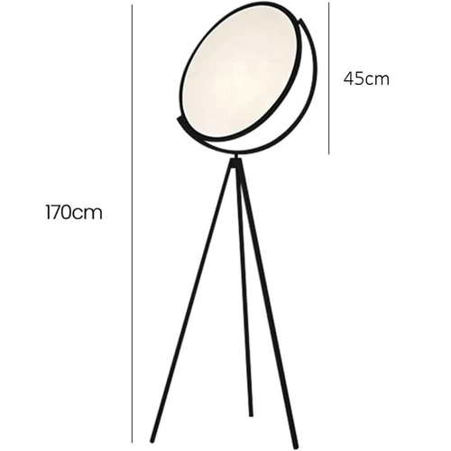 GB111 LED Minimal Μεταλλικό Φωτιστικό Δαπέδου 20W Dimmable CCT D45CMXH170CM με χειριστήριο