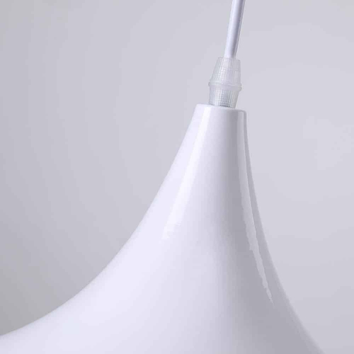 LED7 TIM-1B Κρεμαστό Φωτιστικό Καμπάνα D350mm Λευκό