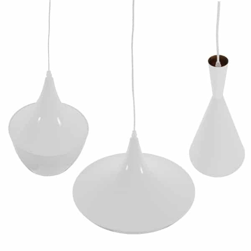 LED7 TIM-1B Κρεμαστό Φωτιστικό Καμπάνα D350mm Λευκό