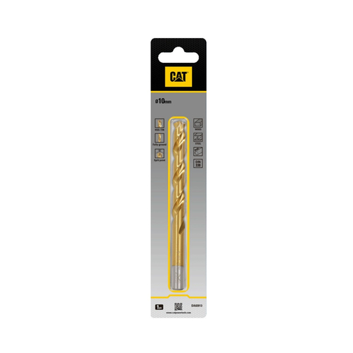 CAT Τρυπάνι τιτανίου HSS 10x133mm DA02013