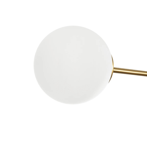 GLOBOSTAR® GLOBUS 201-0119 Μοντέρνο Φωτιστικό Οροφής με Ντουί 2 x E27 AC 220-240V IP20 - Χρυσό & Λευκό - Μ65 x Π15 x Υ623cm