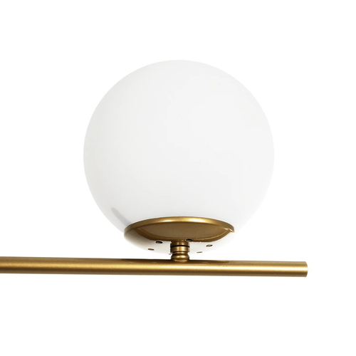 GLOBOSTAR® GLOBUS 201-0119 Μοντέρνο Φωτιστικό Οροφής με Ντουί 2 x E27 AC 220-240V IP20 - Χρυσό & Λευκό - Μ65 x Π15 x Υ623cm