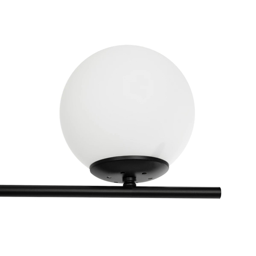 GLOBOSTAR® GLOBUS 201-0118 Μοντέρνο Φωτιστικό Οροφής με Ντουί 2 x E27 AC 220-240V IP20 - Μαύρο & Λευκό - Μ65 x Π15 x Υ23cm