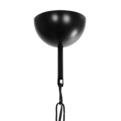 GLOBOSTAR® GLISTER PRO 201-0117 Vintage Κρεμαστό Φωτιστικό Οροφής με Ντουί 1 x E27 AC 220-240V IP20 - Μαύρο & Μπεζ - Μ25 x Π25 x Υ15cm