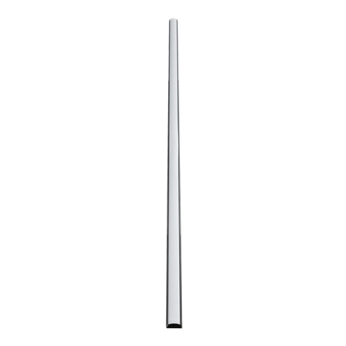 GLOBOSTAR® ALP-LINEAR CURBARIO 70804-1M Επιφανειακό Εύκαμπτο Προφίλ Αλουμινίου με Λευκό Γαλακτερό Πατητό Κάλυμμα για Ταινίες LED IP20 - Μαύρο - Μ100 x Π1.7 x Υ0.5cm