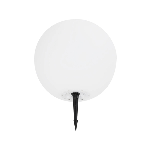 GLOBOSTAR® AQUAGLOW 71475 Μοντέρνο Φωτιστικό Κήπου Μπάλα με IR Ασύρματο Χειριστήριο LED 5W 400lm 360° DC 5V με USB-C με Ενσωματωμένο Φωτοβολταϊκό Panel 6V 1.5W & Επαναφορτιζόμενη Μπαταρία Li-ion 3.7V 3x18650 1800mAh Αδιάβροχο IP54 Πολύχρωμο RGBW Dimmable - Sanan SMD Chip - Γαλακτερό Λευκό - Μ35 x Π35 x Υ34cm - 2 Χρόνια Εγγύηση