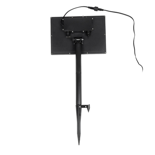 GLOBOSTAR® TWILIGHT 79669 Μοντέρνο Φωτιστικό Κήπου Γιρλάντα 14.5m με 50 Λάμπες LED 30W 2700lm 360° DC 3.7V με Ενσωματωμένο Φωτοβολταϊκό Panel 5.5V 5W & Επαναφορτιζόμενη Μπαταρία Li-ion 3.7V 3x18650 6600mAh Αδιάβροχο IP65 Θερμό Λευκό 2700Κ Dimmable - Sanan SMD Chip - Μαύρο & Διάφανο - Μ1450 x Π4 x Υ7cm - 2 Χρόνια Εγγύηση