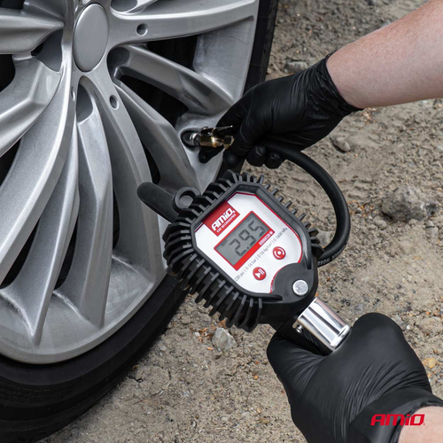 ΠΙΣΤΟΛΙ ΑΕΡΑ ΜΕ ΜΑΝΟΜΕΤΡΟ ΨΗΦΙΑΚΟ 16BAR ΜΕ ΣΠΕΙΡΩΜΑ ΣΥΝΔΕΣΗΣ ΓΙΑ ΒΑΛΒΙΔΕΣ 1/4'' AMIO - 1 Τεμ.