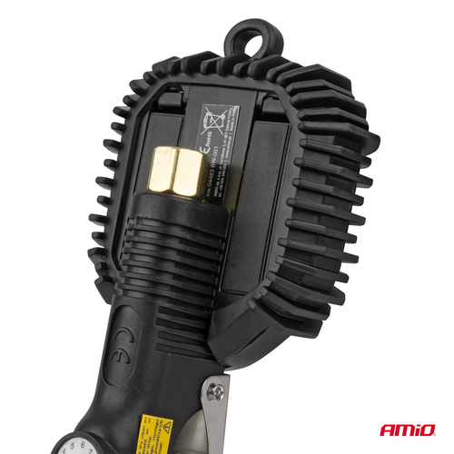 ΠΙΣΤΟΛΙ ΑΕΡΑ ΜΕ ΜΑΝΟΜΕΤΡΟ ΨΗΦΙΑΚΟ 16BAR ΜΕ ΣΠΕΙΡΩΜΑ ΣΥΝΔΕΣΗΣ ΓΙΑ ΒΑΛΒΙΔΕΣ 1/4'' AMIO - 1 Τεμ.