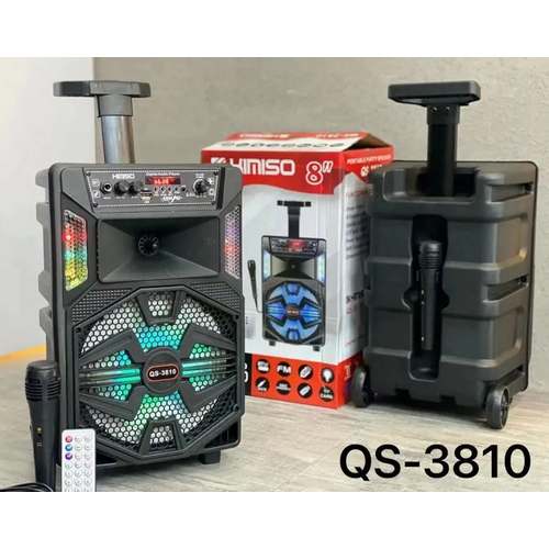 Φορητό ηχείο subwoofer με μικρόφωνο Karaoke - QS-3810 - 813195