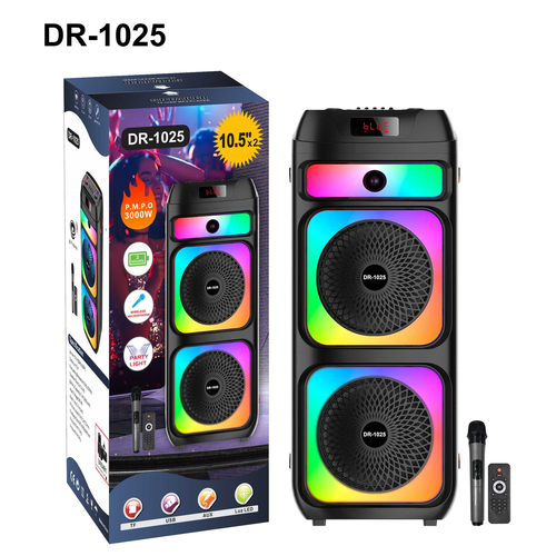 Φορητό ηχείο subwoofer με μικρόφωνο Karaoke - DR-1025 - 801124